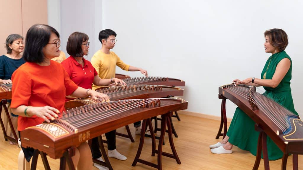 Adult Guzheng Group Class Singapore Enjoy Learning The Guzheng
